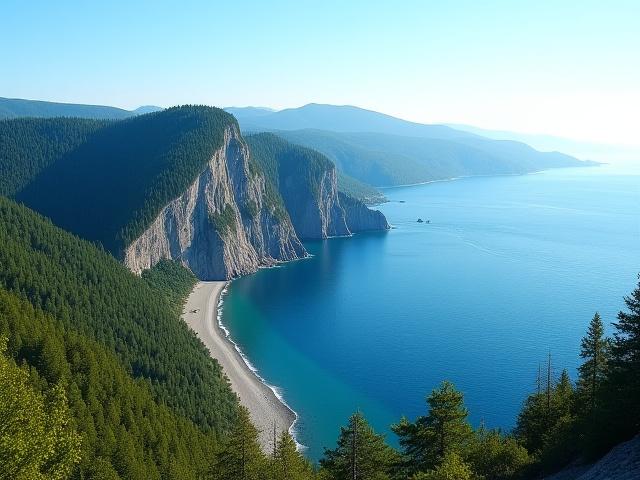 Utsikt över Skuleberget och Höga Kustens landskap